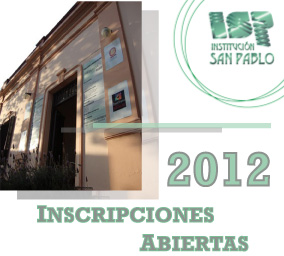 Solapa Inscripciones Abiertas 2012